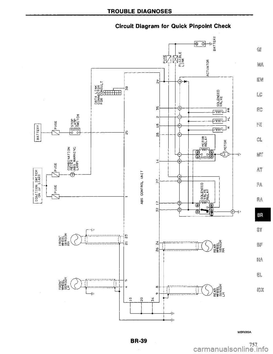NISSAN PRIMERA 1995  Service Repair Manual 757 