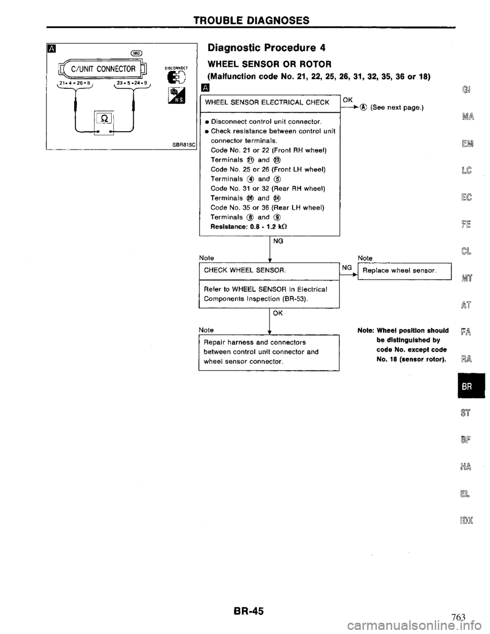 NISSAN PRIMERA 1995  Service Repair Manual 763 