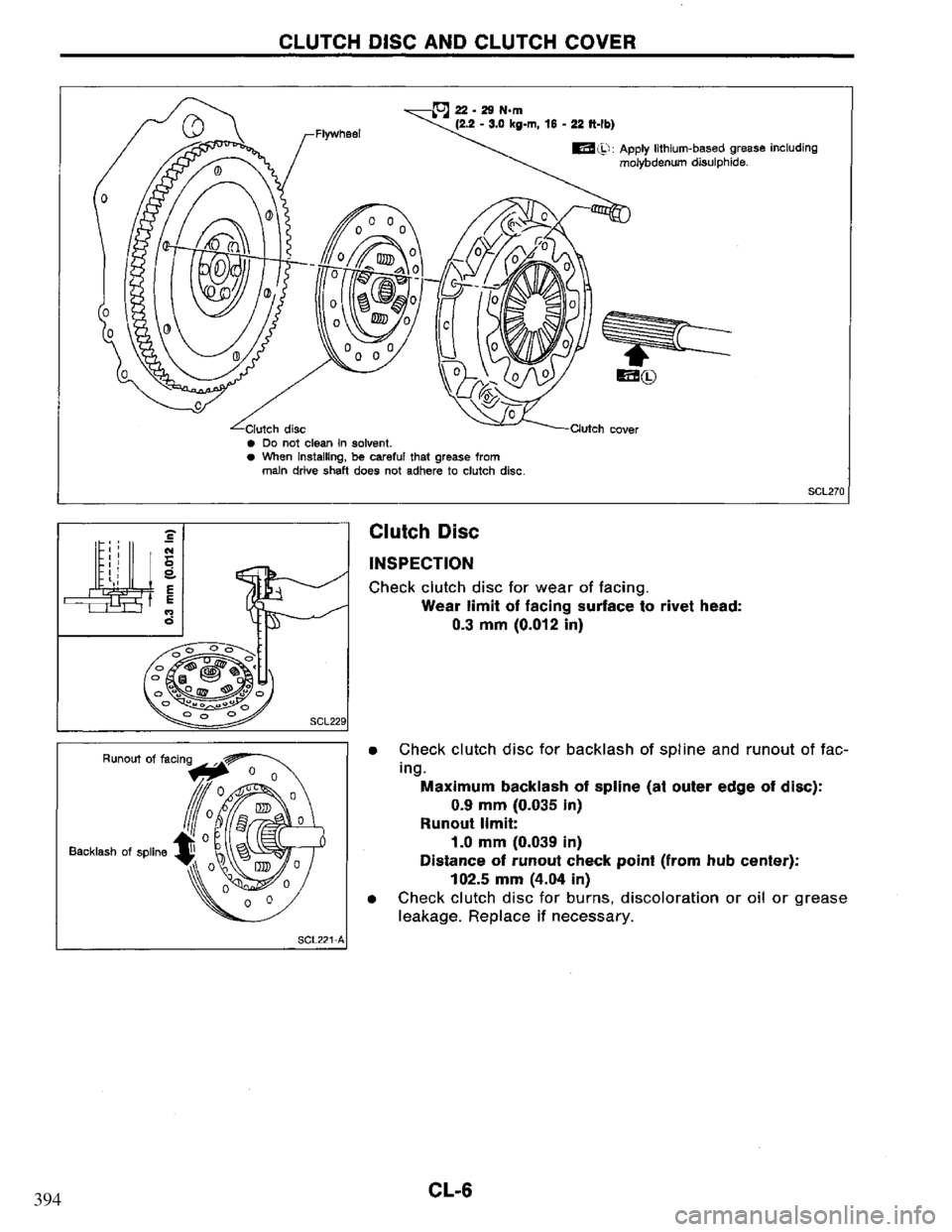 NISSAN PRIMERA 1995  Service Repair Manual 394 