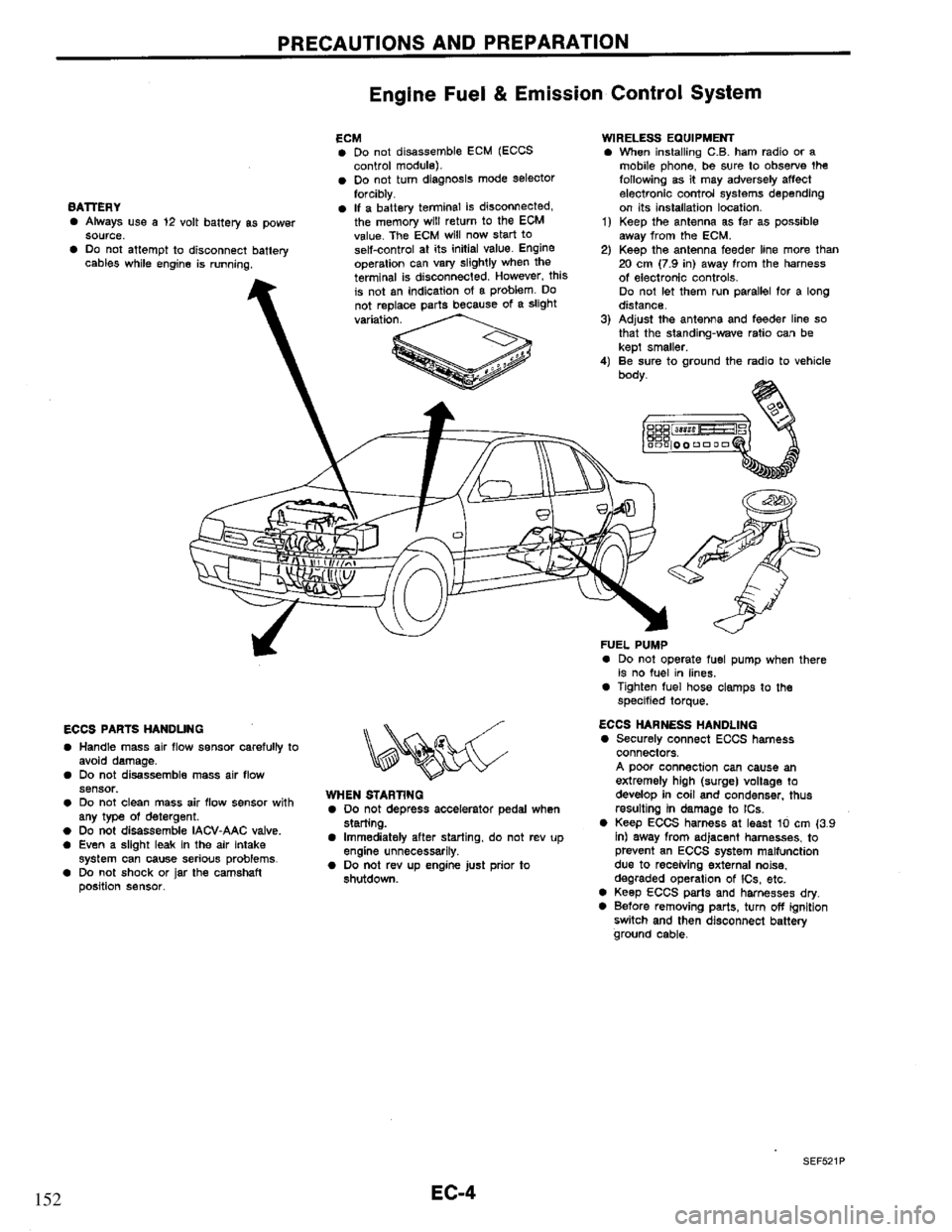 NISSAN PRIMERA 1995  Service Repair Manual 152 