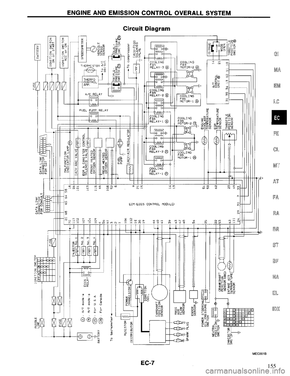 NISSAN PRIMERA 1995  Service Repair Manual 155 