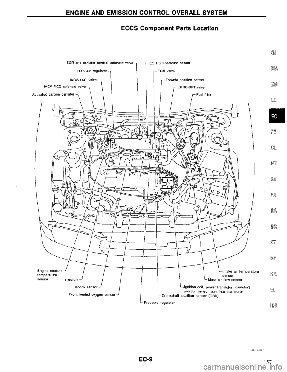 NISSAN PRIMERA 1995  Service Repair Manual 157 