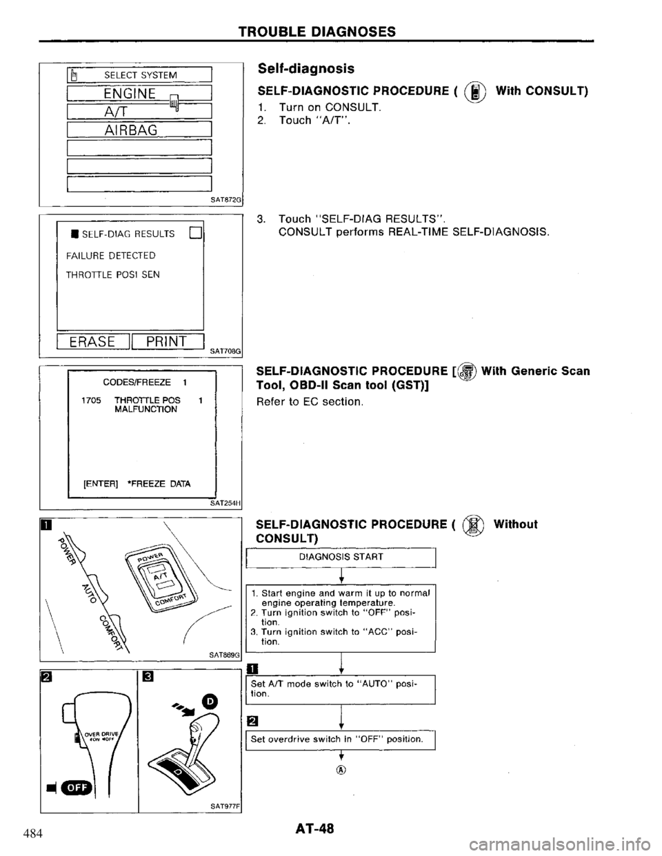 NISSAN PRIMERA 1995  Service Repair Manual 484 