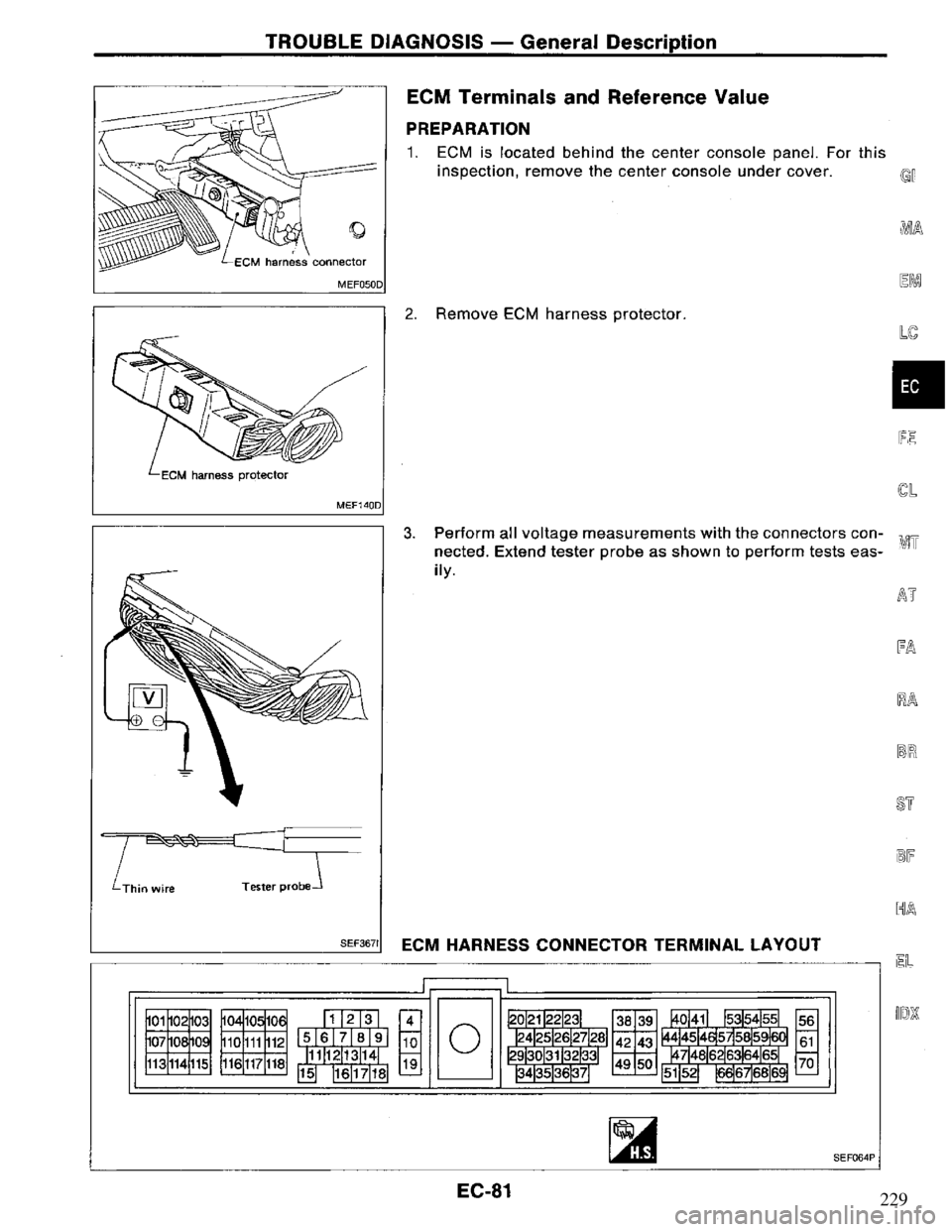 NISSAN PRIMERA 1995  Service Repair Manual 229 