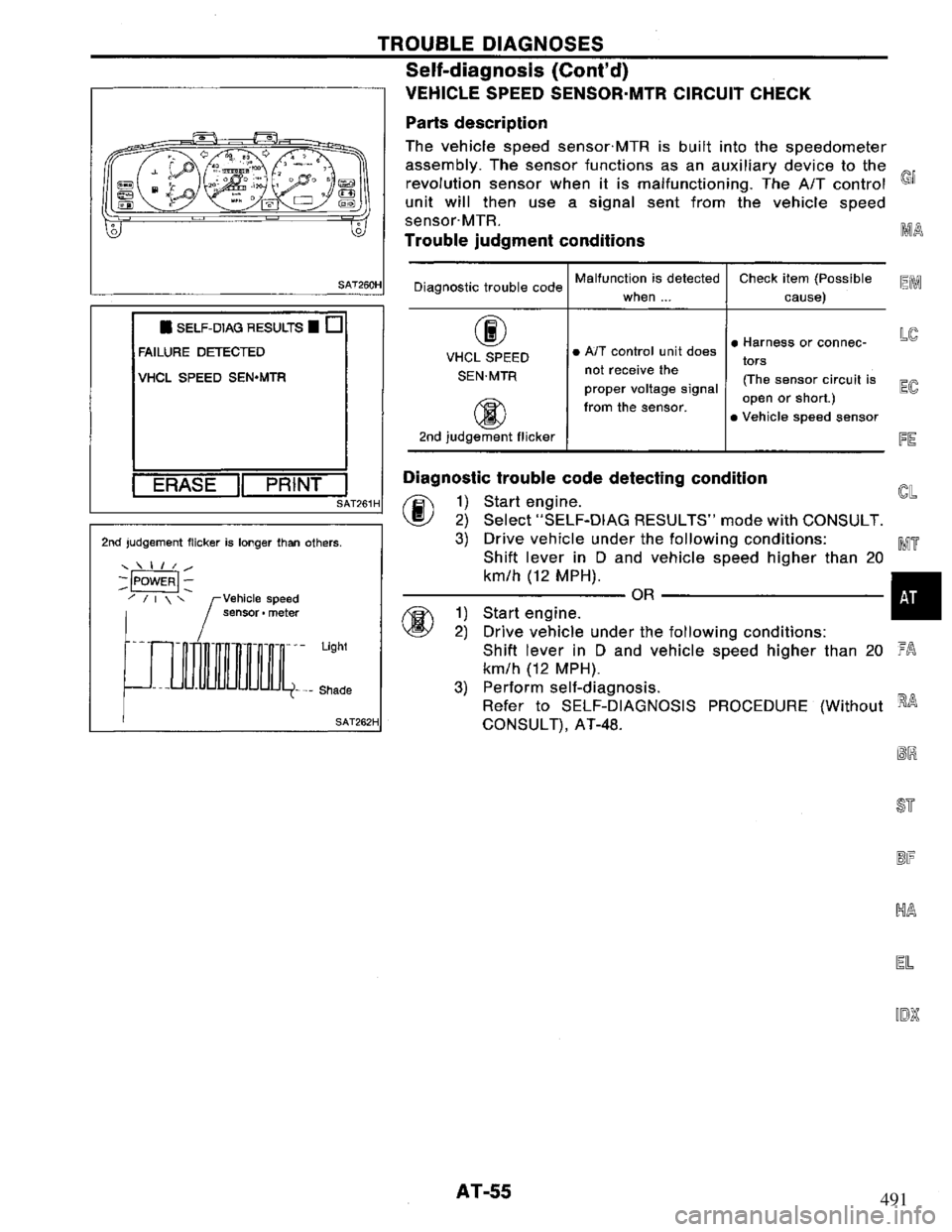 NISSAN PRIMERA 1995  Service Repair Manual 491 