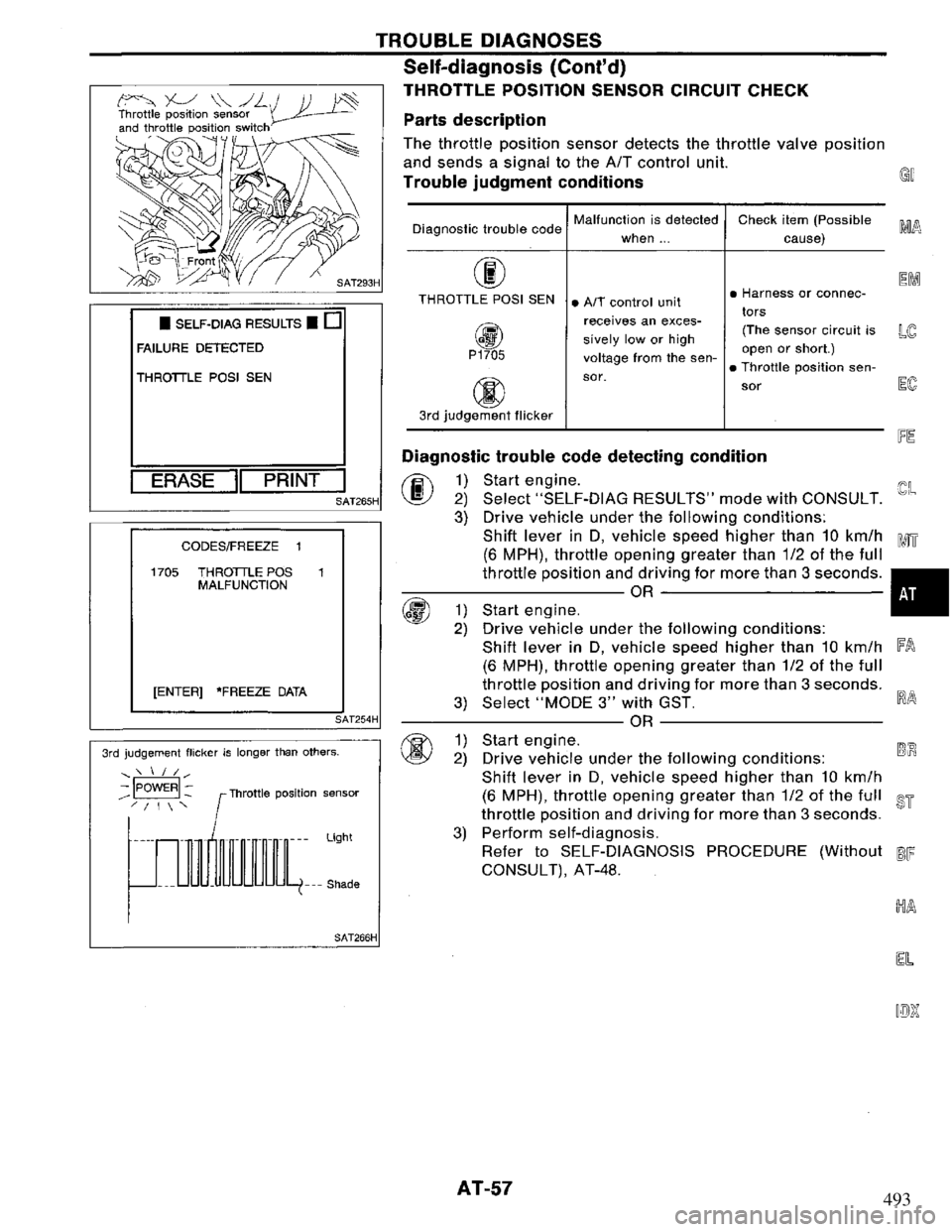 NISSAN PRIMERA 1995  Service Repair Manual 493 