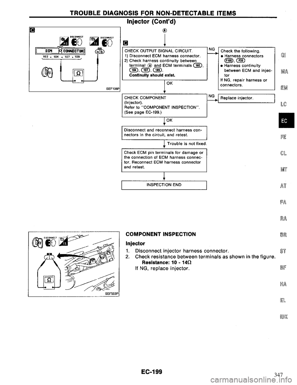 NISSAN PRIMERA 1995  Service Repair Manual 347 