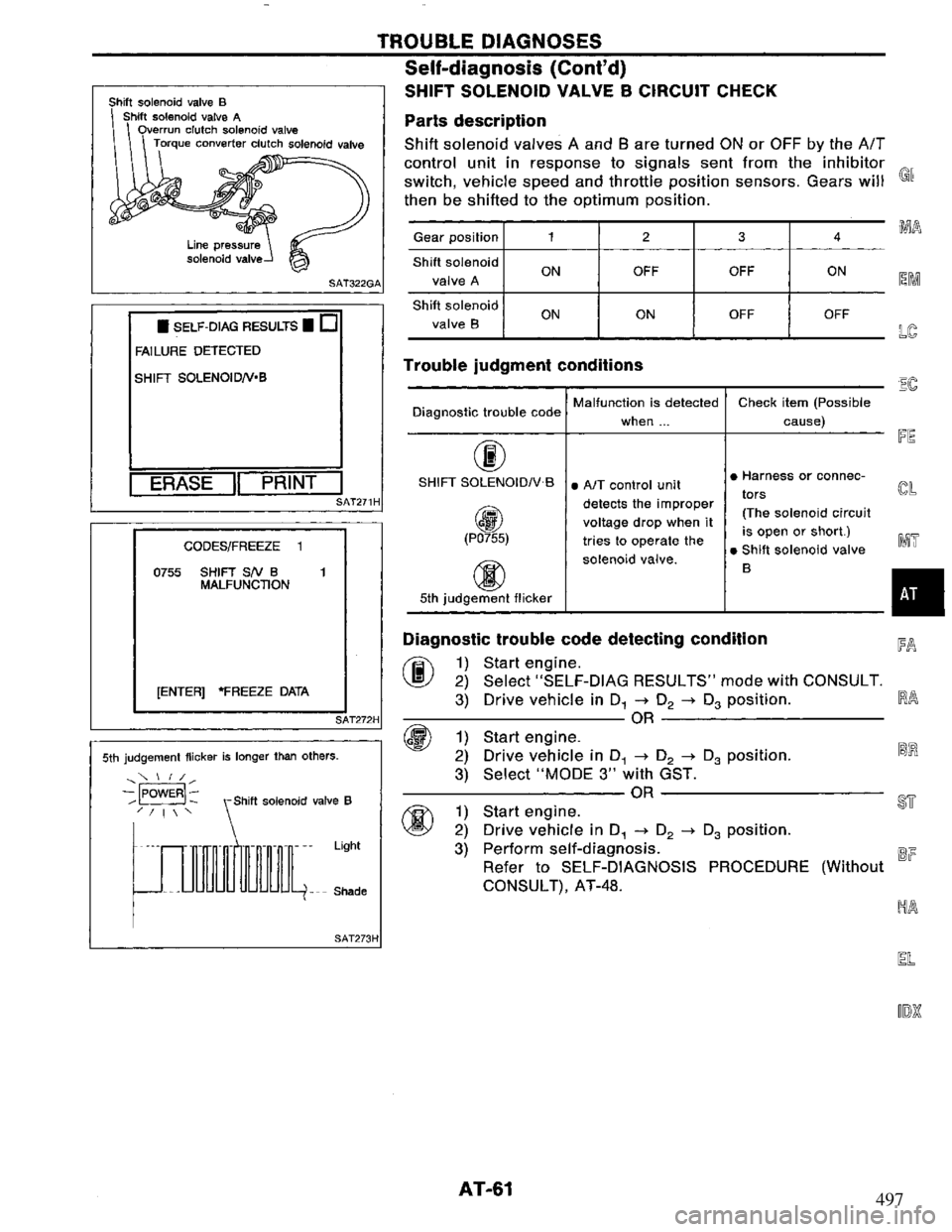 NISSAN PRIMERA 1995  Service Repair Manual 497 