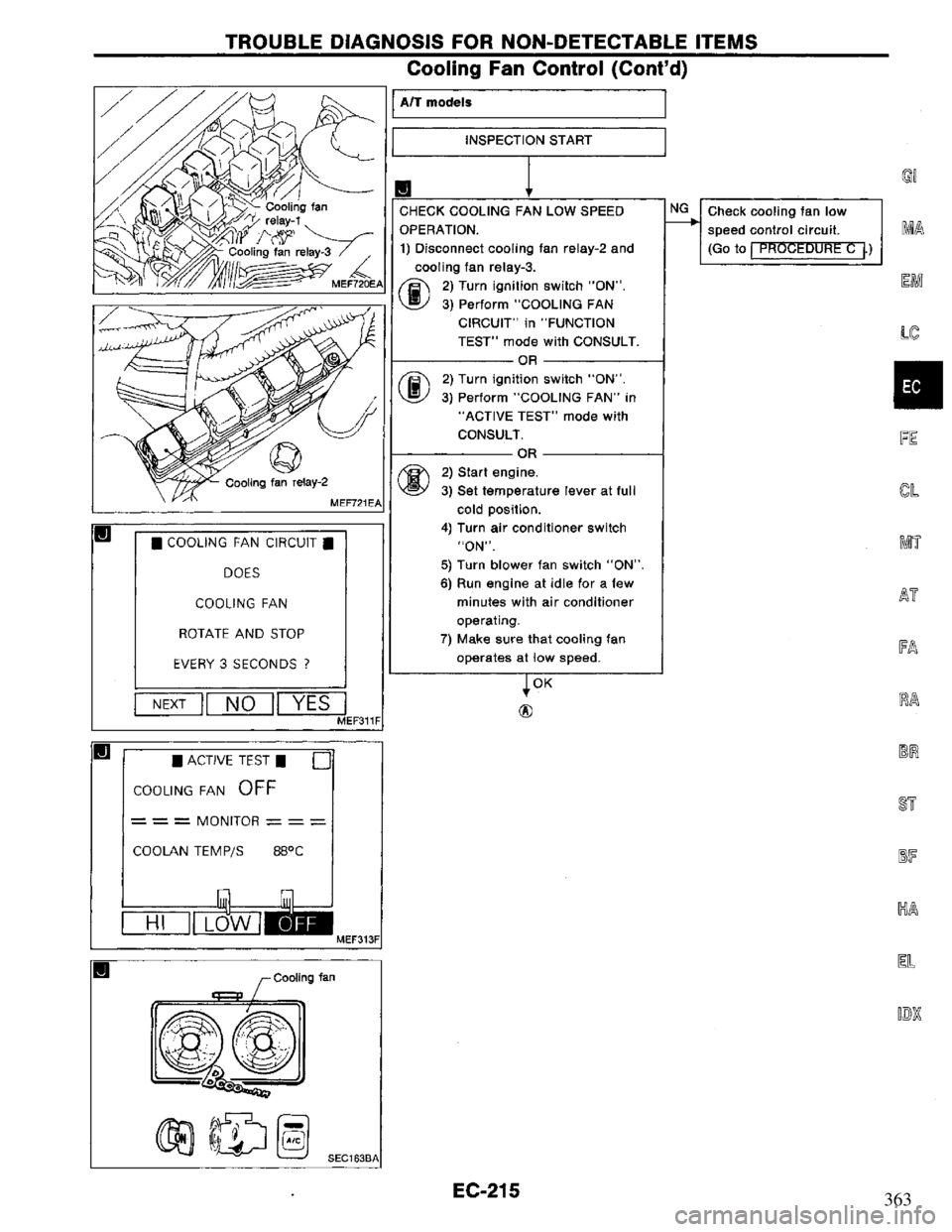 NISSAN PRIMERA 1995  Service Repair Manual 363 