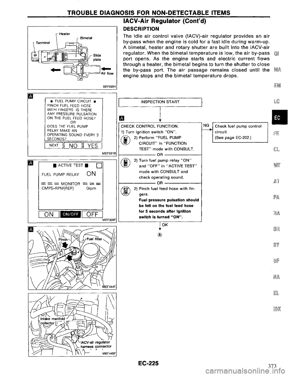 NISSAN PRIMERA 1995  Service Repair Manual 373 