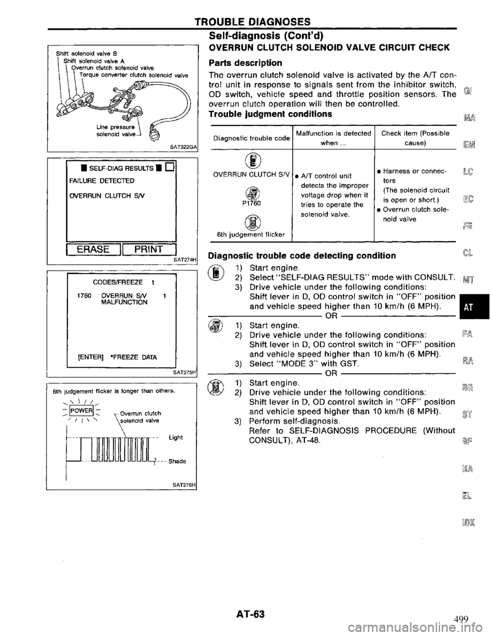 NISSAN PRIMERA 1995  Service Repair Manual 499 