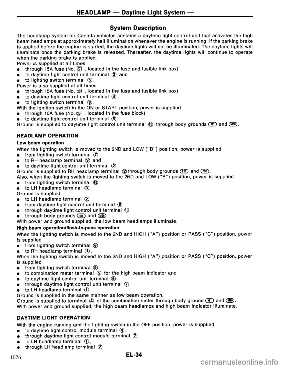 NISSAN PRIMERA 1995  Service Repair Manual 1026 