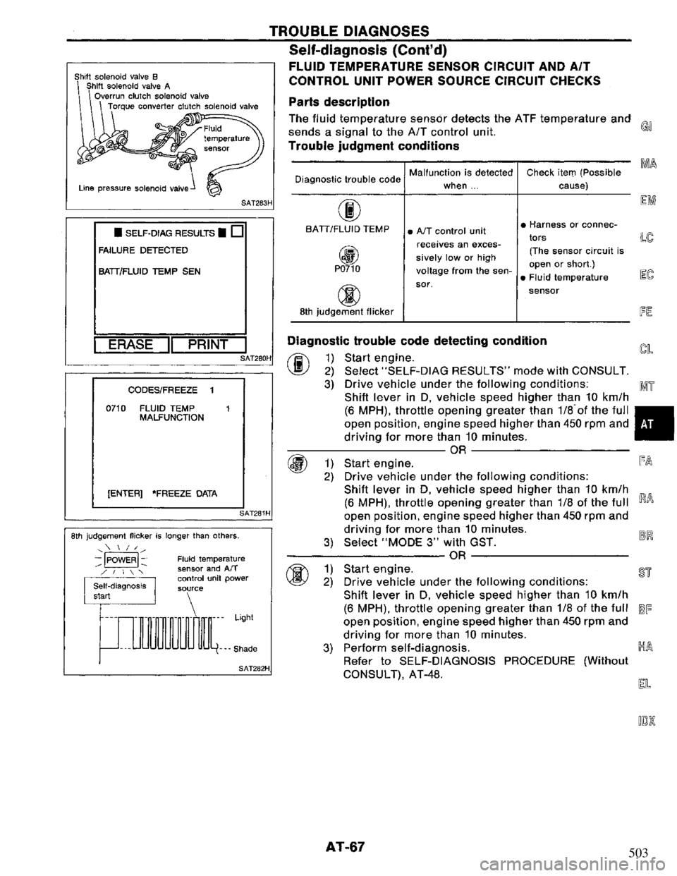 NISSAN PRIMERA 1995  Service Repair Manual 503 