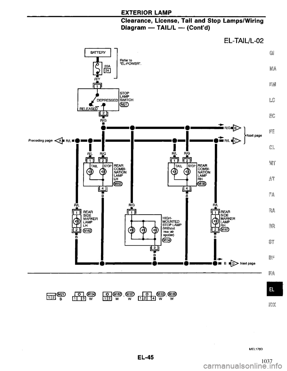 NISSAN PRIMERA 1995  Service Repair Manual 1037 
