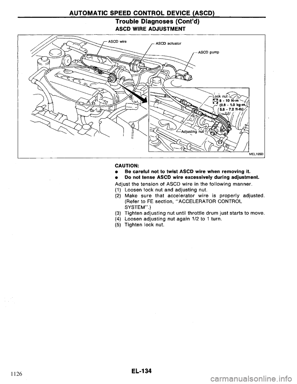 NISSAN PRIMERA 1995  Service Repair Manual 1126 