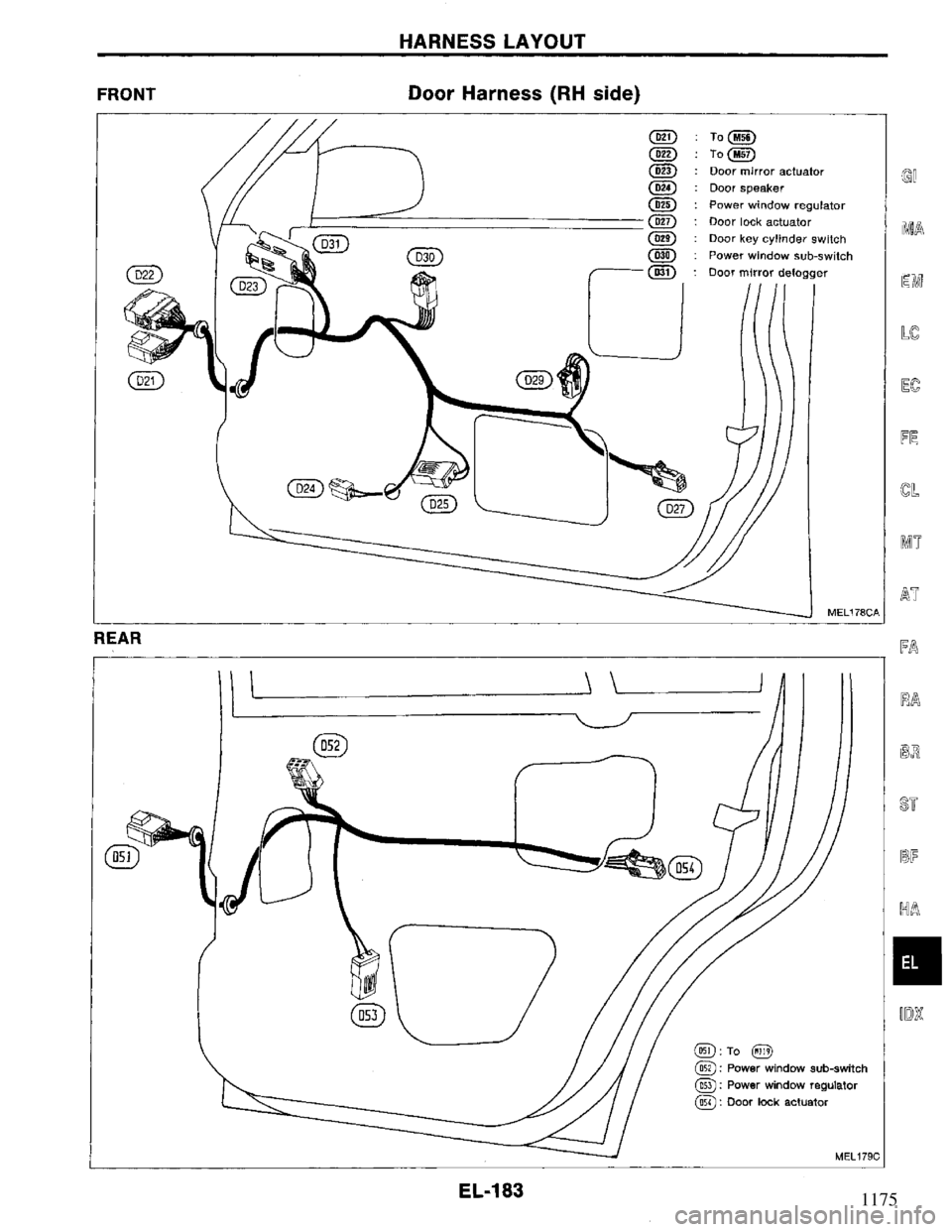 NISSAN PRIMERA 1995  Service Repair Manual 1175 