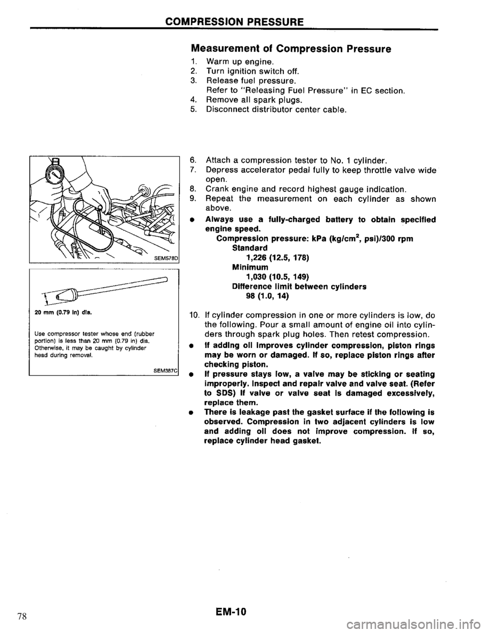 NISSAN PRIMERA 1995  Service Repair Manual 78 