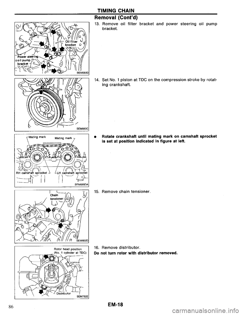 NISSAN PRIMERA 1995  Service Repair Manual 86 