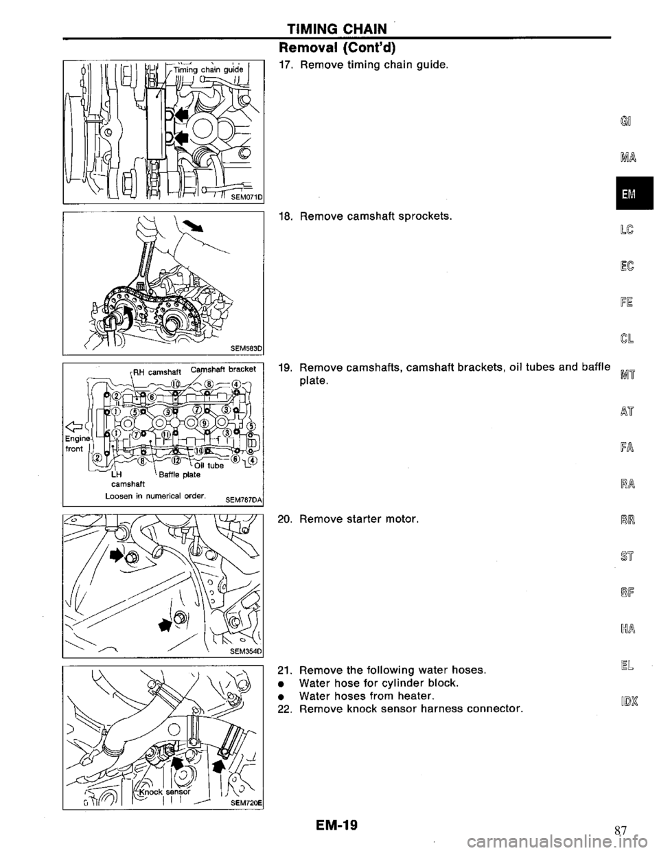 NISSAN PRIMERA 1995  Service Repair Manual 87 