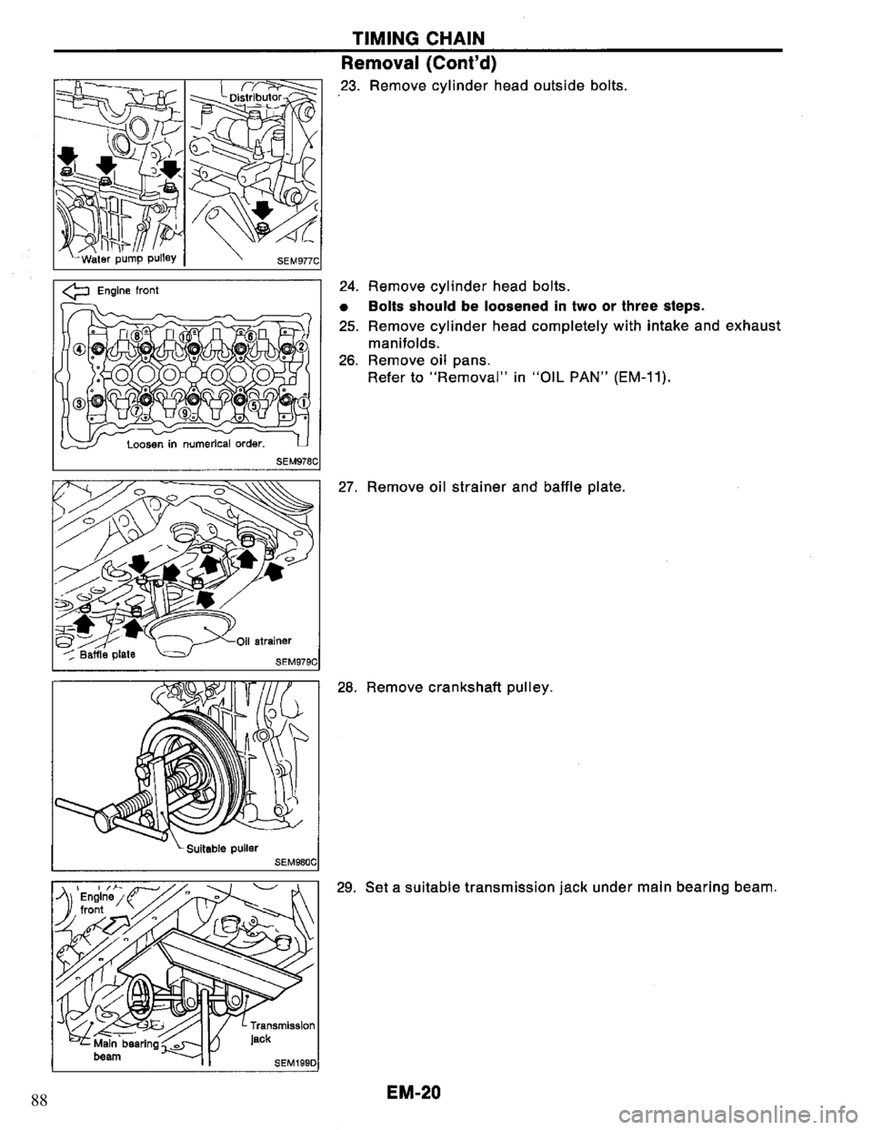 NISSAN PRIMERA 1995  Service Repair Manual 88 
