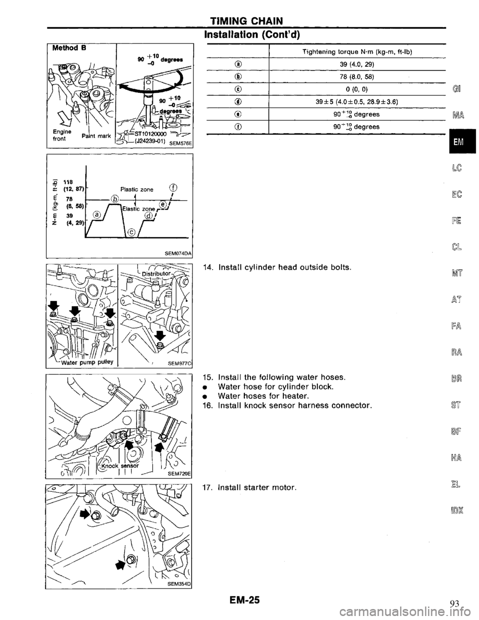 NISSAN PRIMERA 1995  Service Repair Manual 93 