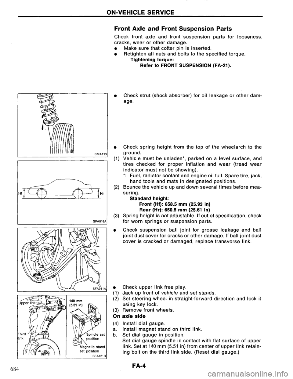 NISSAN PRIMERA 1995  Service Repair Manual 684 