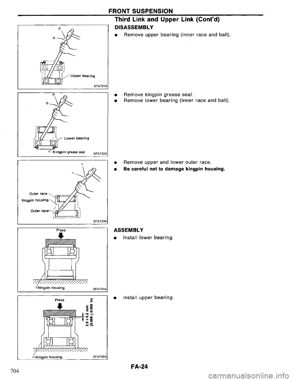 NISSAN PRIMERA 1995  Service Repair Manual 704 