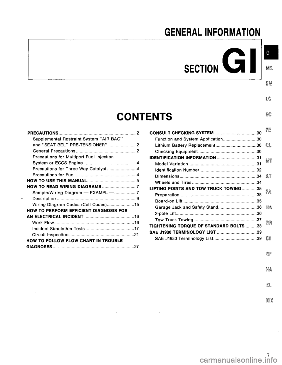 NISSAN PRIMERA 1995  Service Repair Manual 7 
