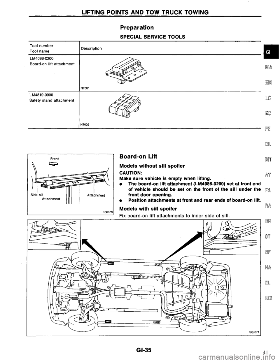 NISSAN PRIMERA 1995  Service Repair Manual 41 