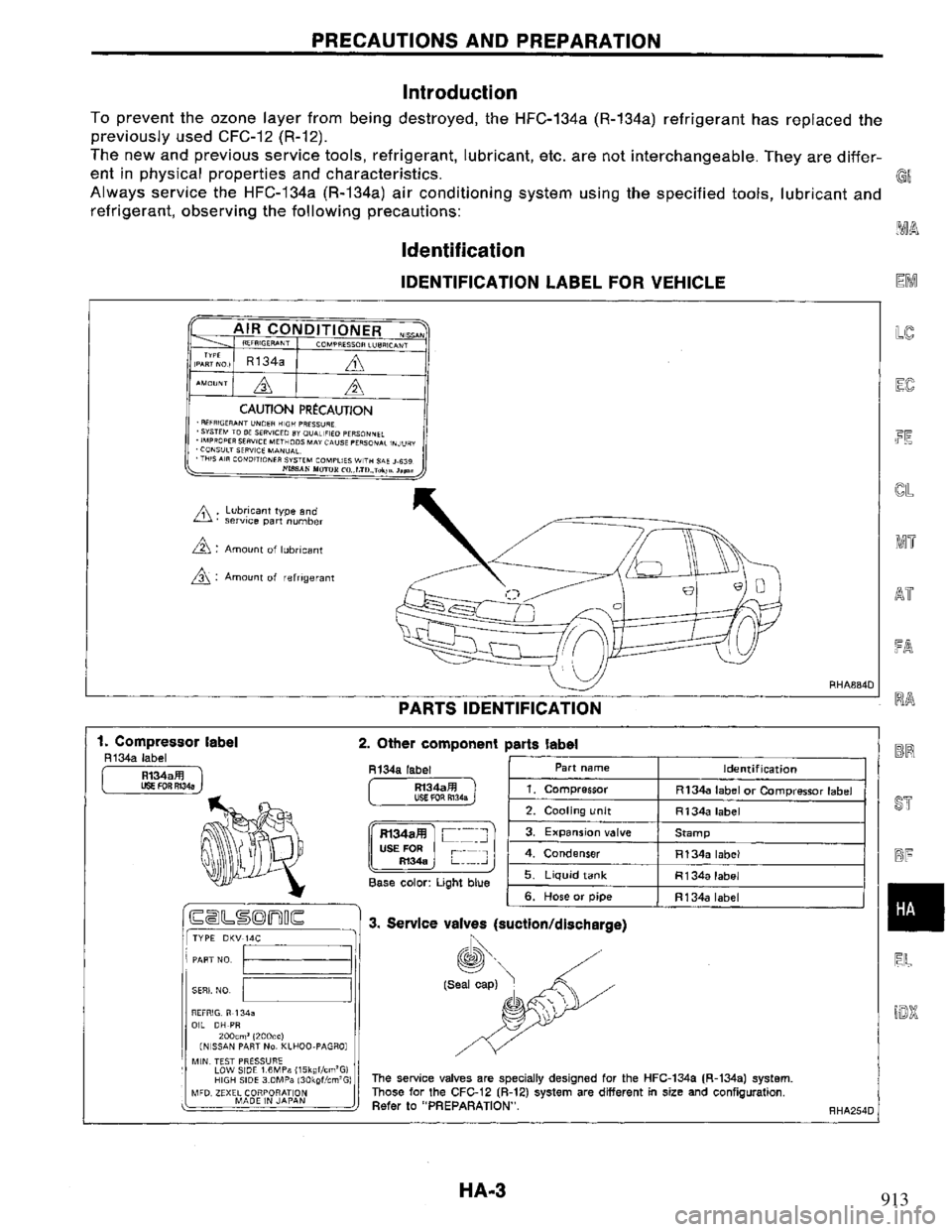 NISSAN PRIMERA 1995  Service Repair Manual 913 