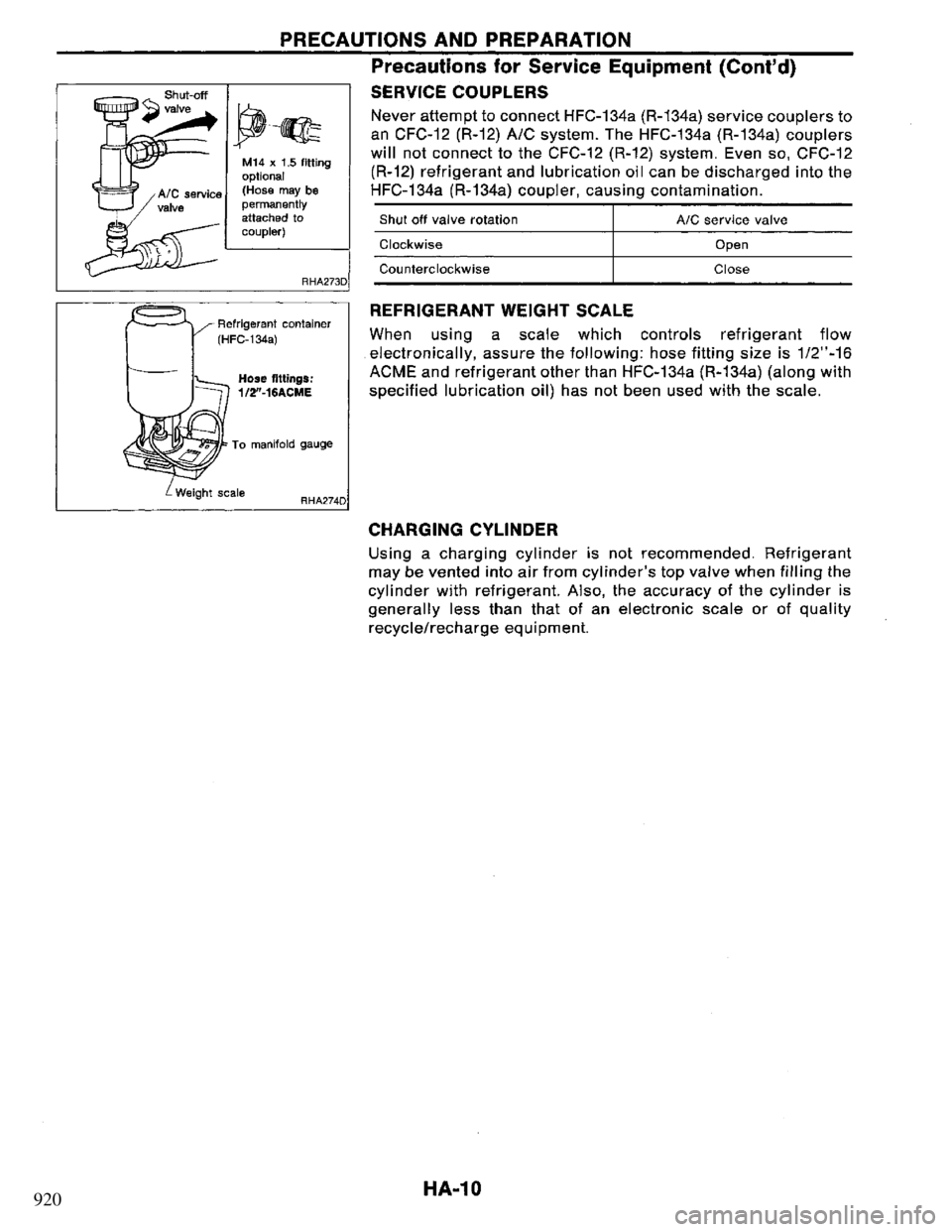 NISSAN PRIMERA 1995  Service Repair Manual 920 