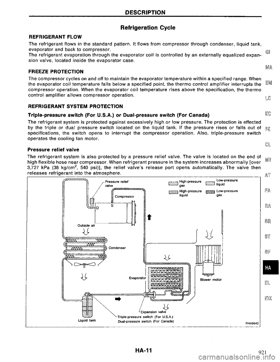 NISSAN PRIMERA 1995  Service Repair Manual 921 