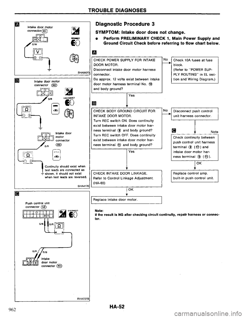 NISSAN PRIMERA 1994  Service Repair Manual 962 