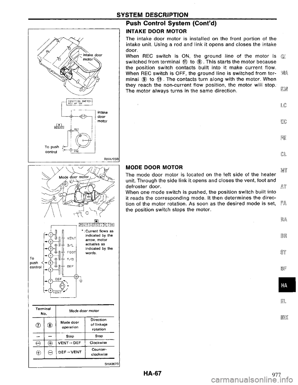 NISSAN PRIMERA 1994  Service Repair Manual 977 