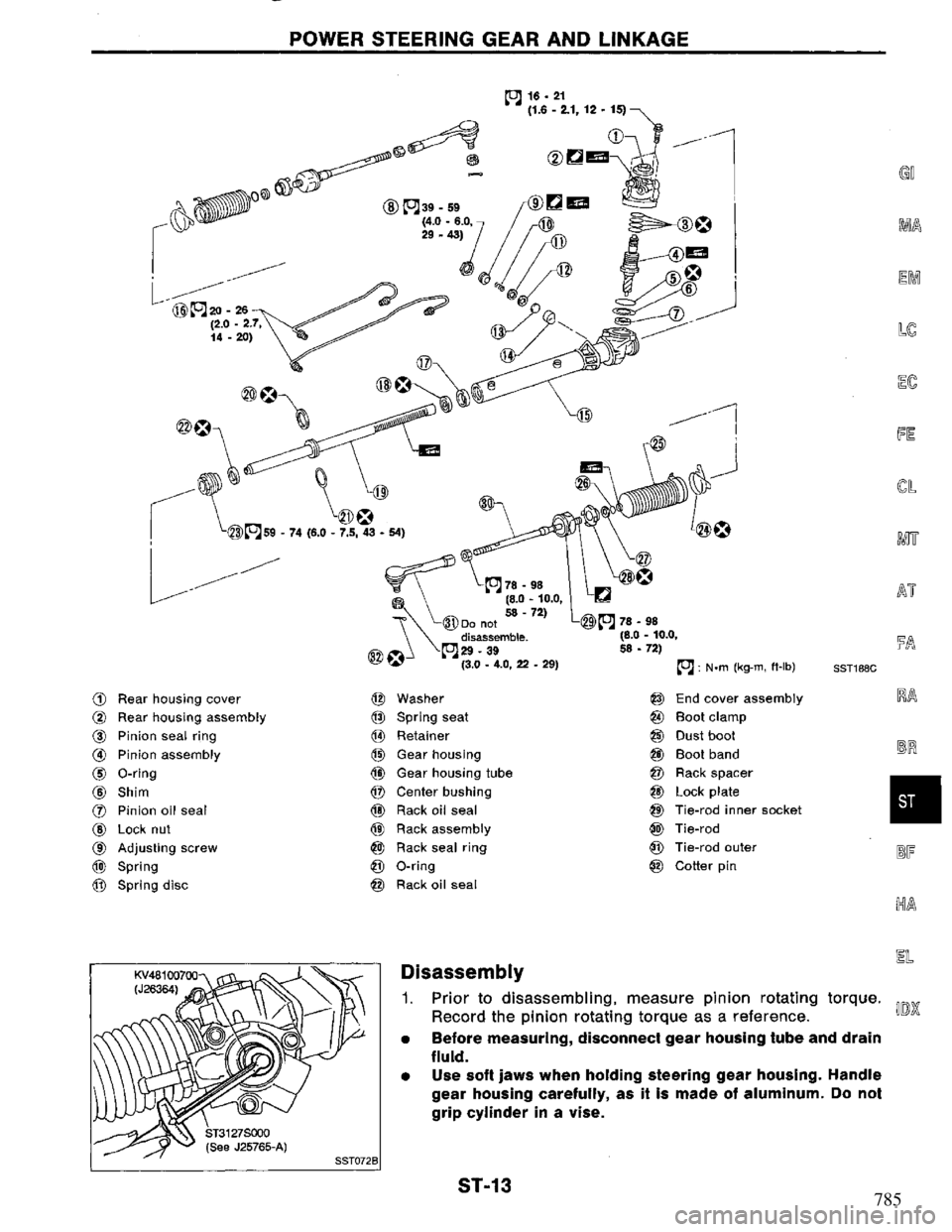 NISSAN PRIMERA 1994  Service Repair Manual 785 