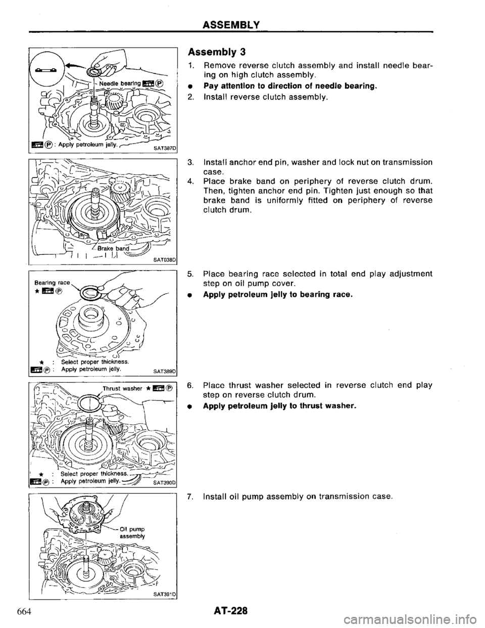NISSAN PRIMERA 1994  Service Repair Manual 664 