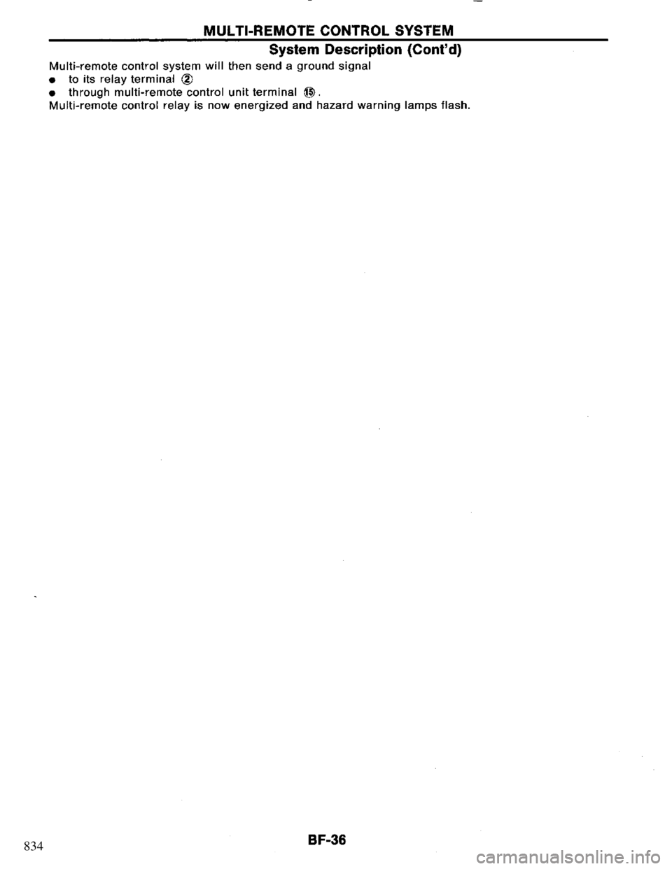 NISSAN PRIMERA 1994  Service Repair Manual 834 
