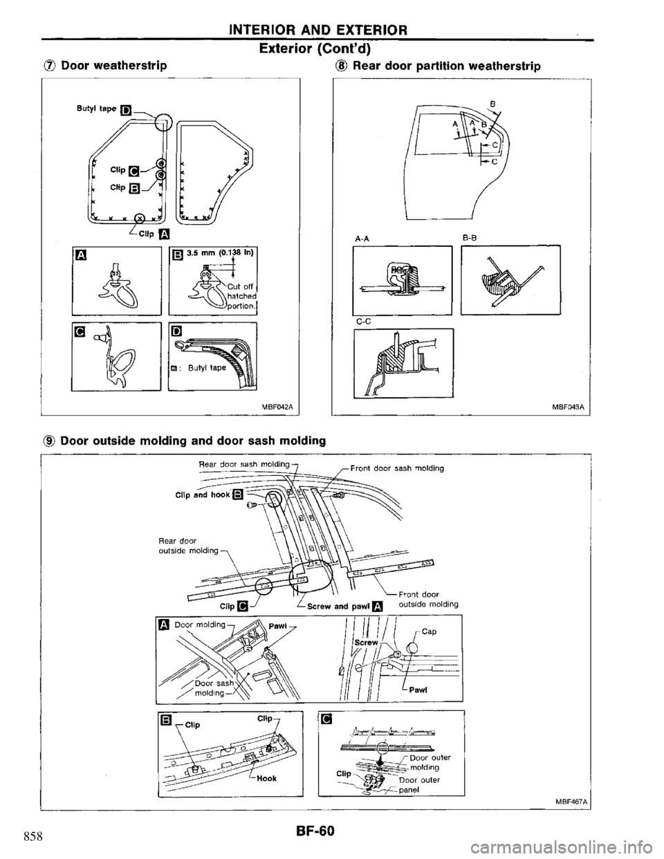 NISSAN PRIMERA 1994  Service Repair Manual 858 