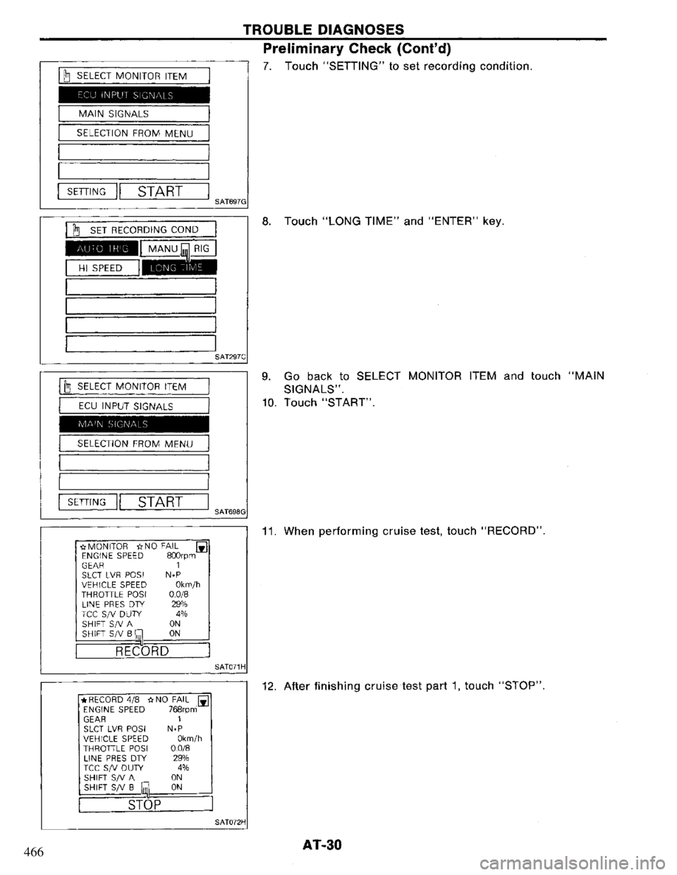 NISSAN PRIMERA 1994  Service Repair Manual 466 