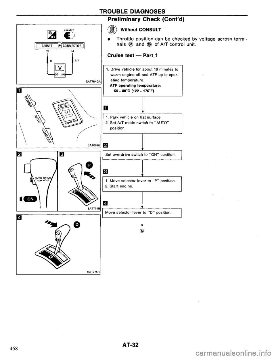 NISSAN PRIMERA 1994  Service Repair Manual 468 