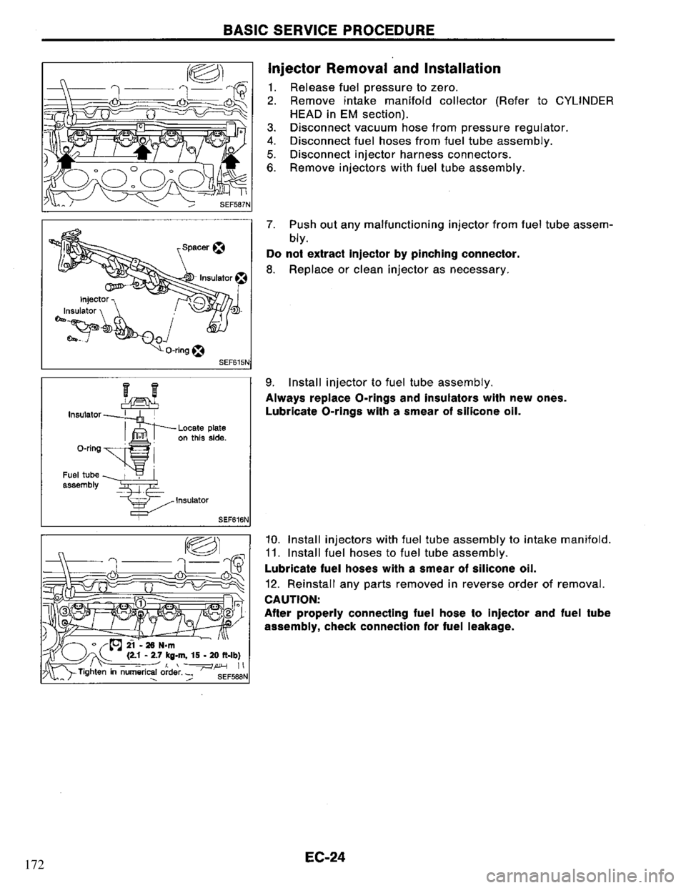 NISSAN PRIMERA 1994  Service Repair Manual 172 