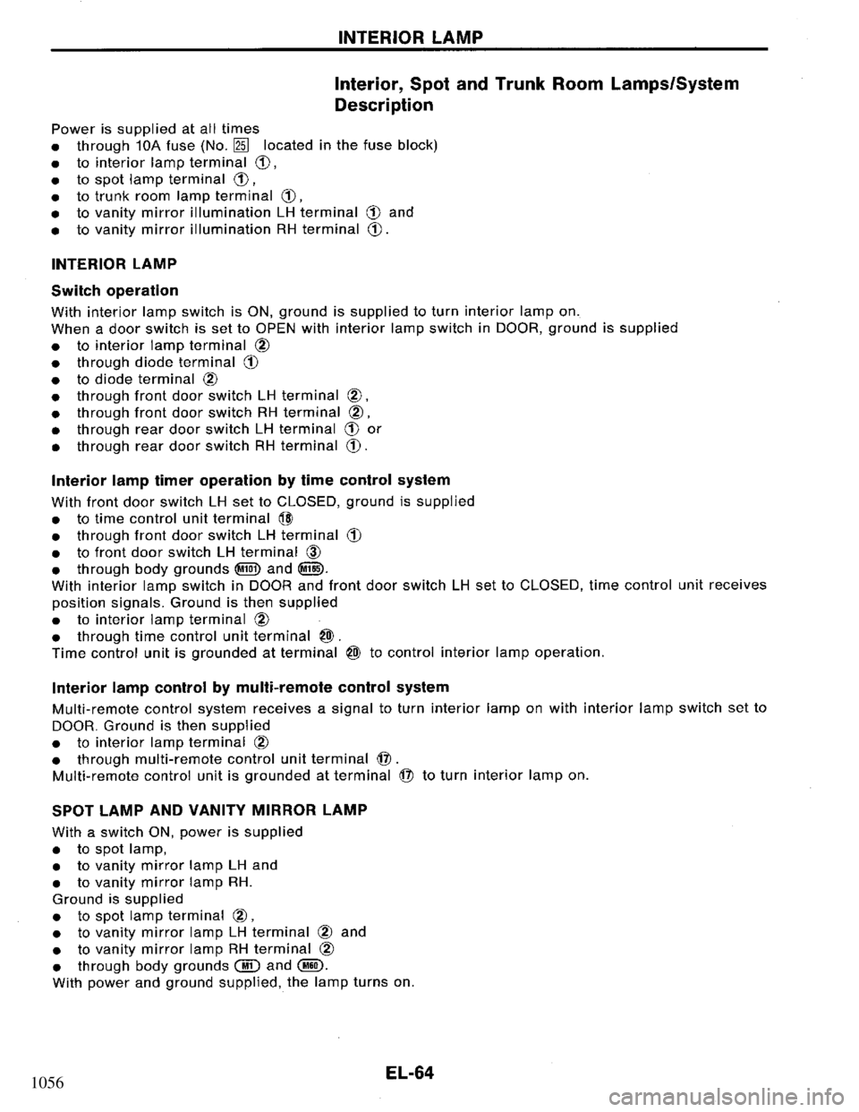 NISSAN PRIMERA 1994  Service Repair Manual 1056 