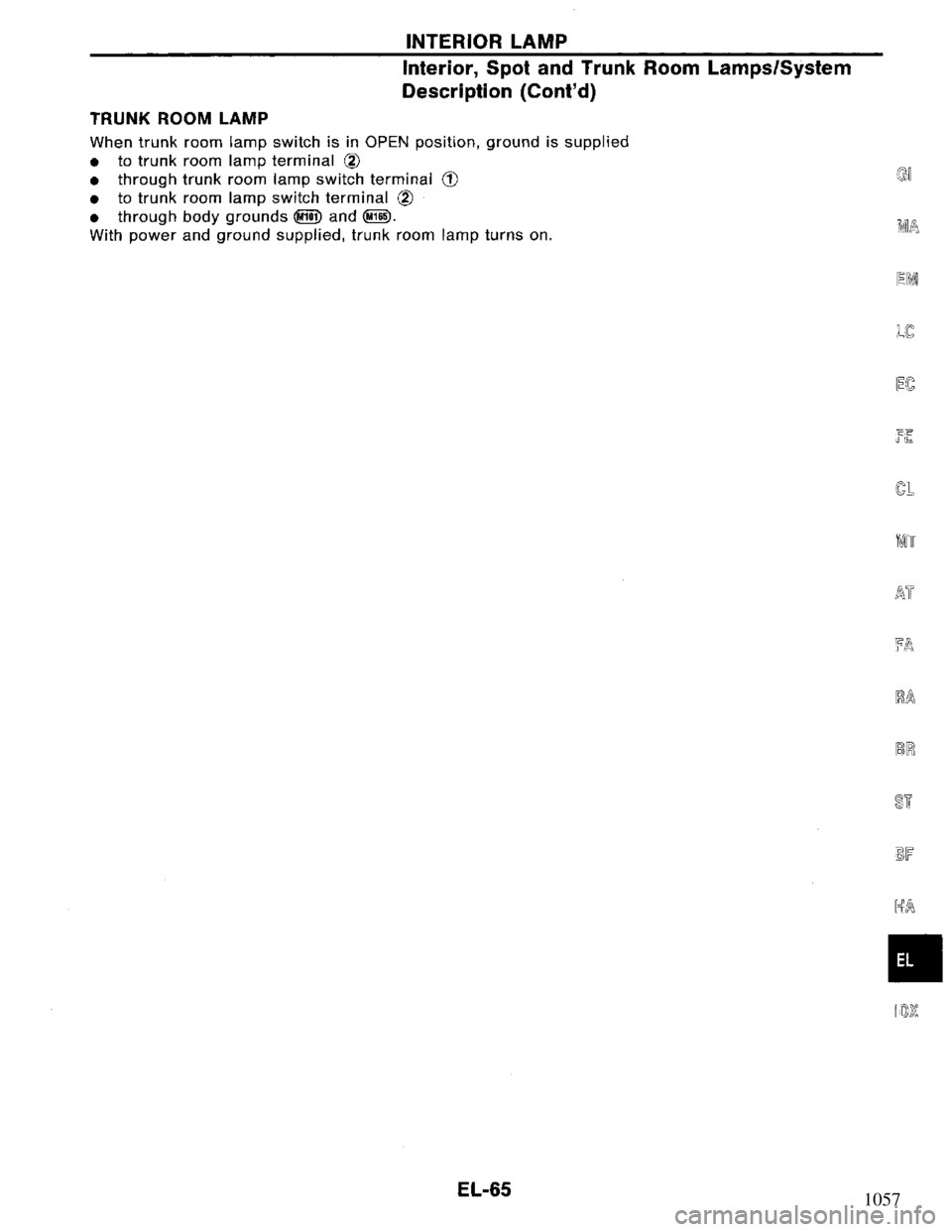 NISSAN PRIMERA 1994  Service Repair Manual 1057 