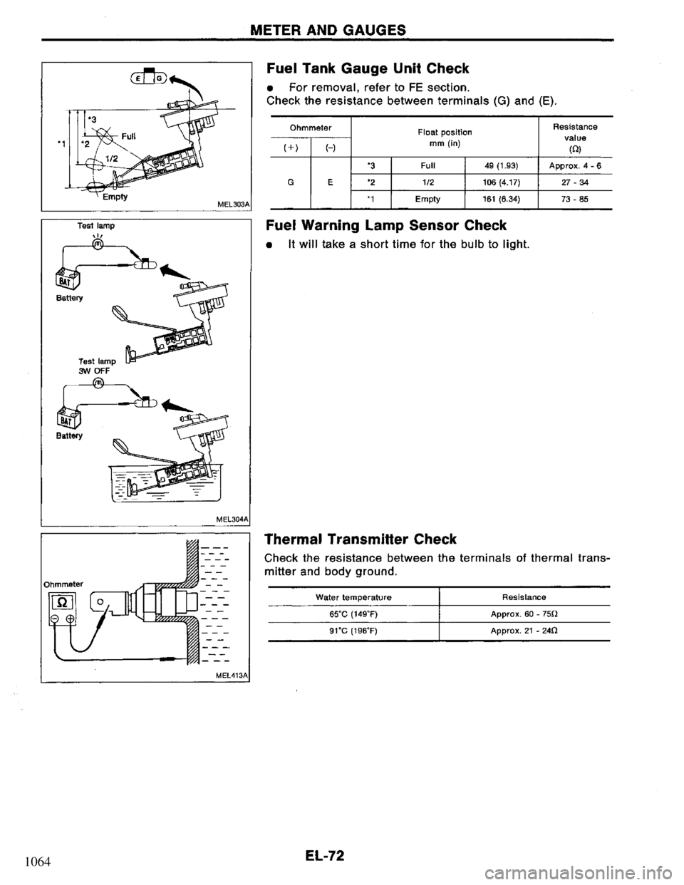 NISSAN PRIMERA 1994  Service Repair Manual 1064 
