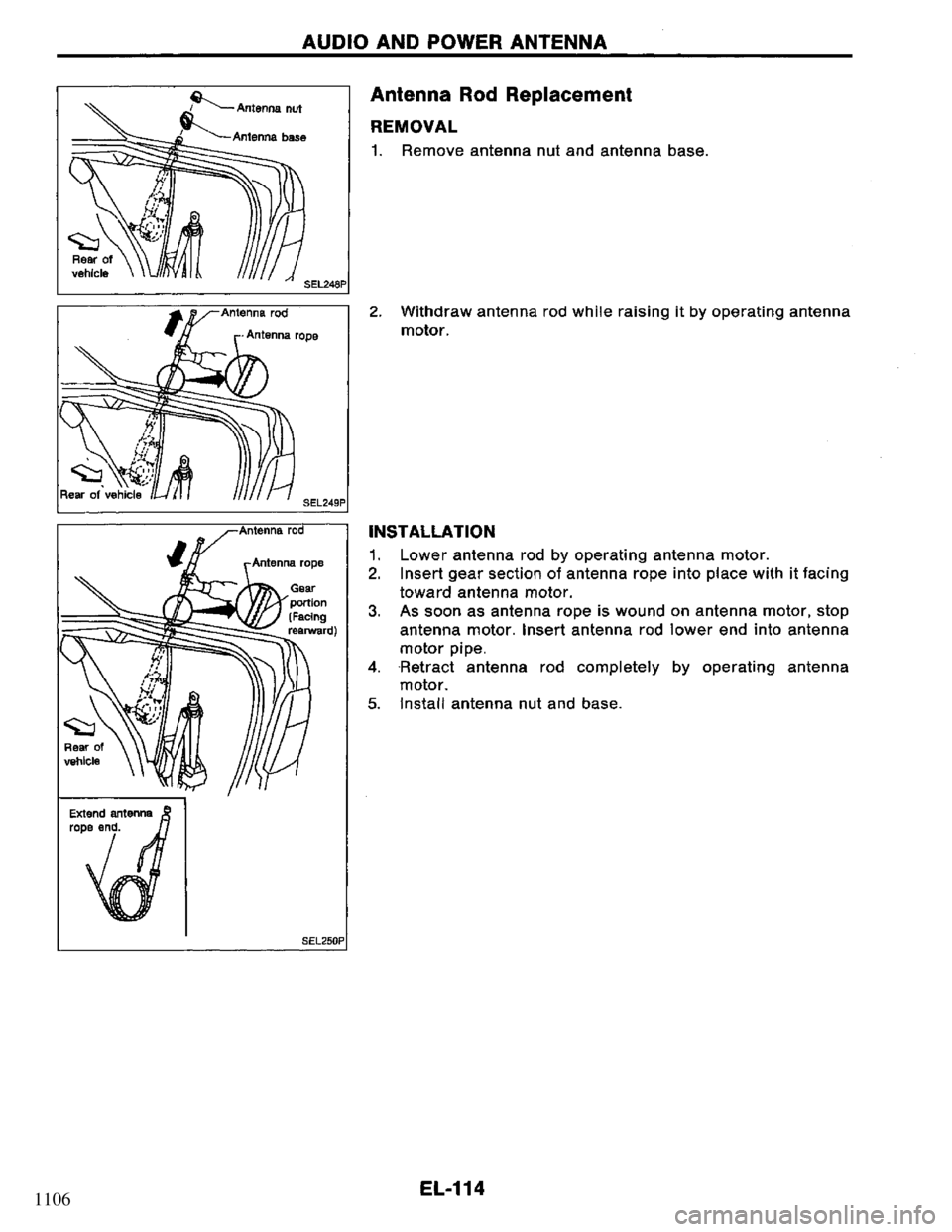 NISSAN PRIMERA 1994  Service Repair Manual 1106 