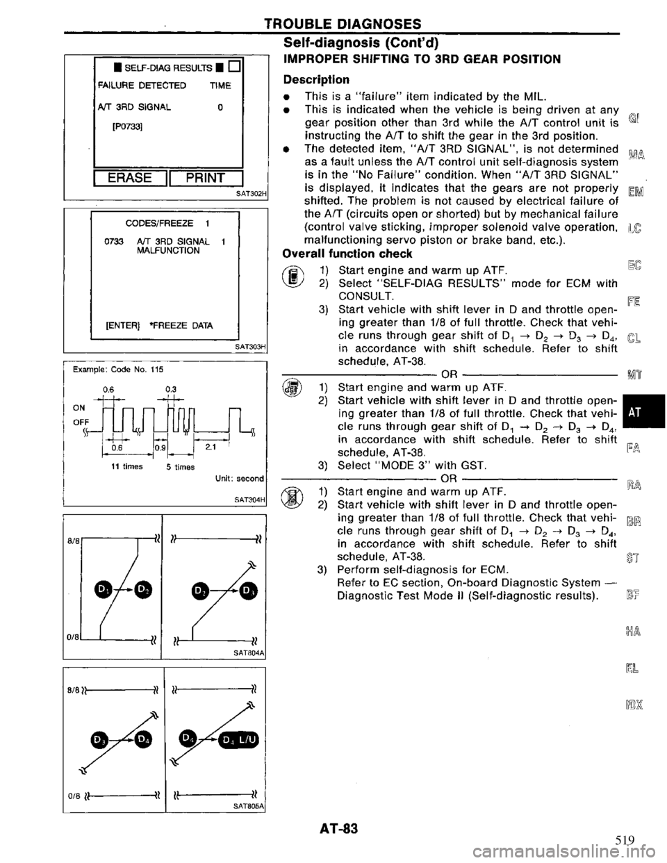 NISSAN PRIMERA 1994  Service Repair Manual 519 