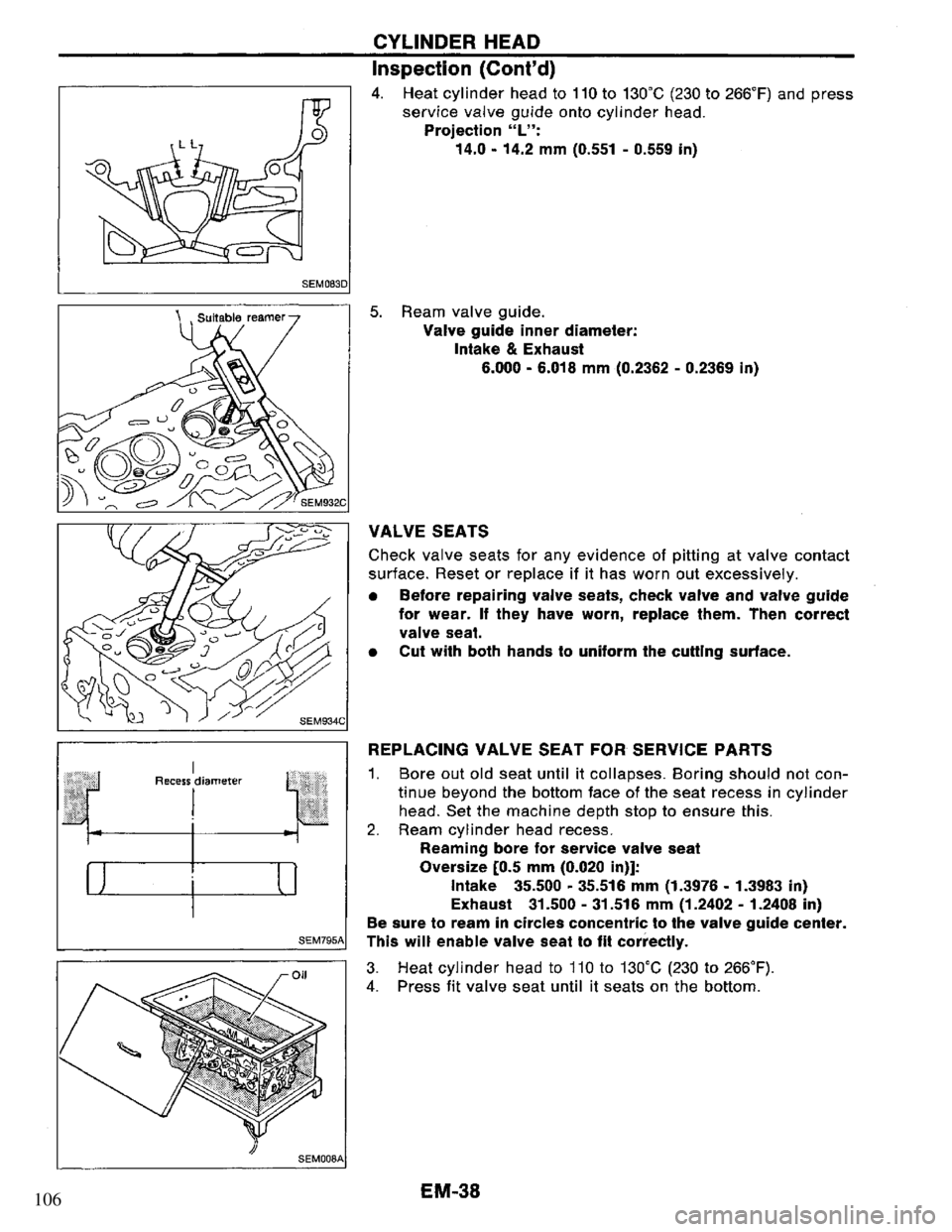 NISSAN PRIMERA 1994  Service Repair Manual 106 