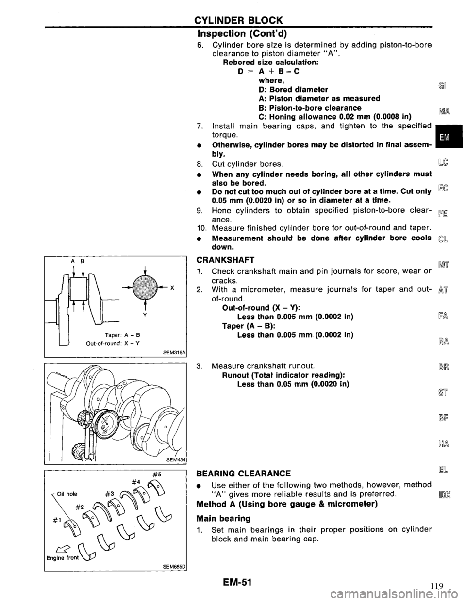 NISSAN PRIMERA 1994  Service Repair Manual 119 