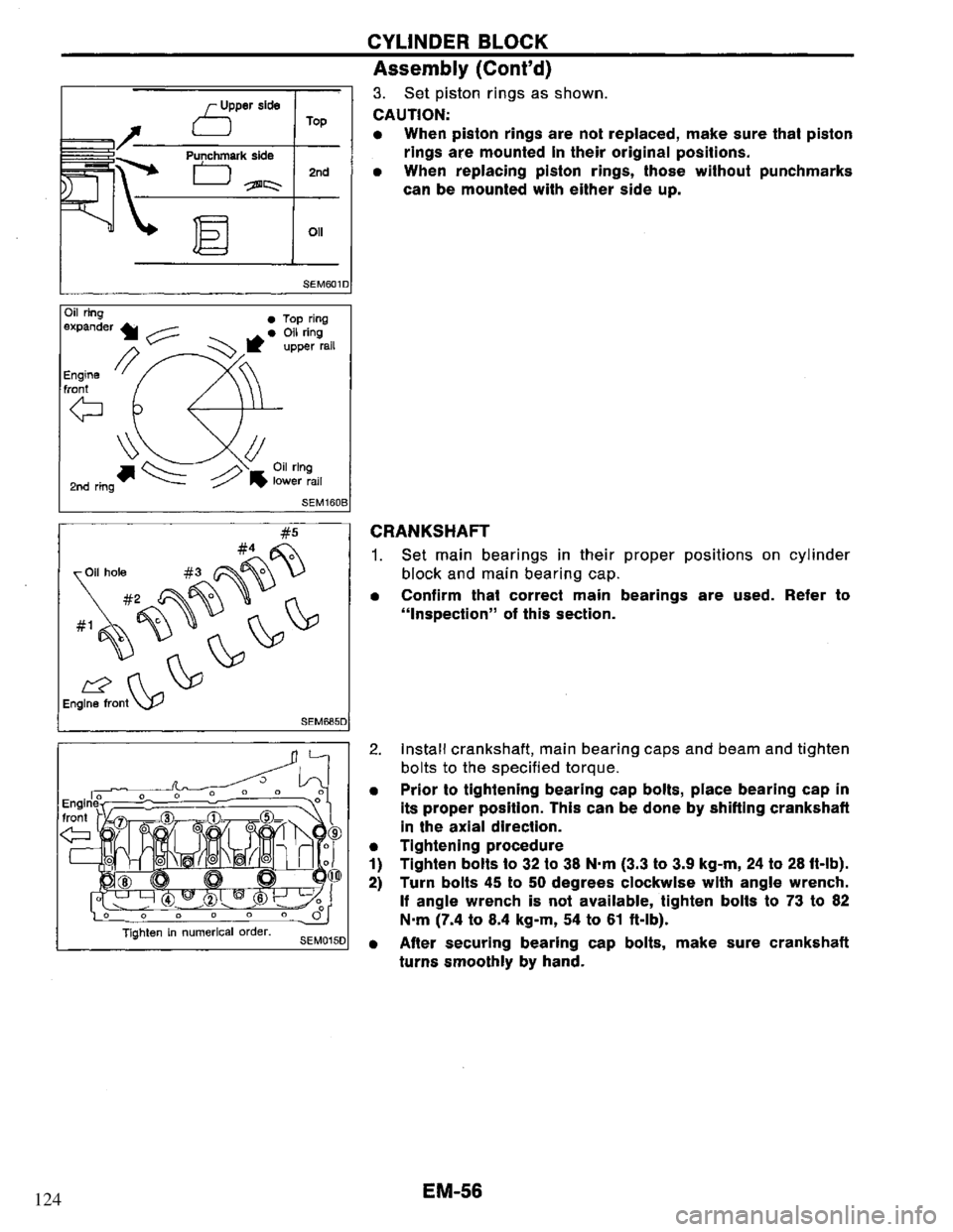 NISSAN PRIMERA 1994  Service Repair Manual 124 