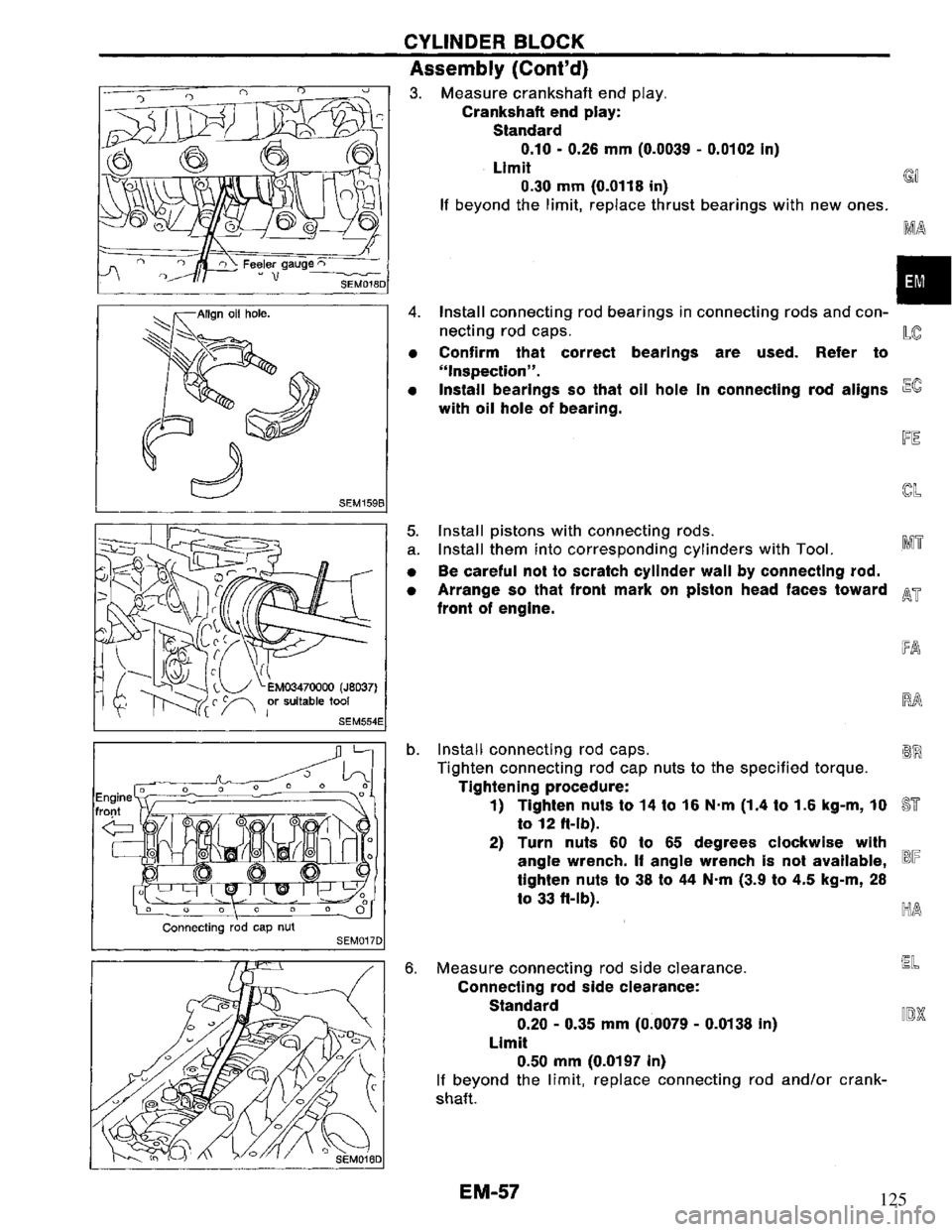NISSAN PRIMERA 1994  Service Repair Manual 125 